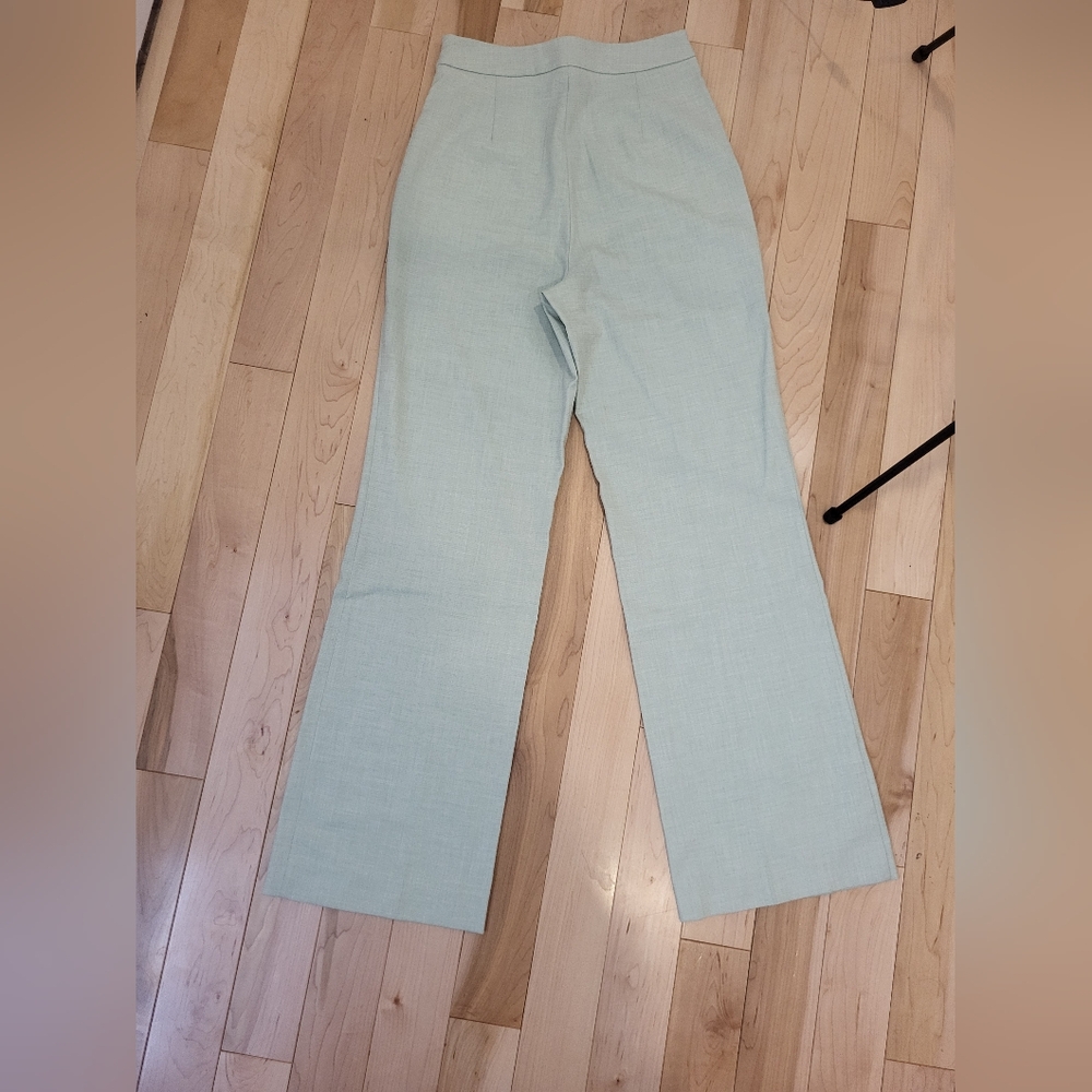 Zara Green Wide-Leg Pants - Picture 11 of 14